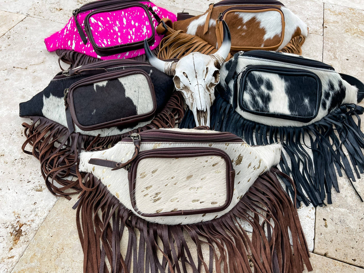 Cowhide Concert Waist Bag