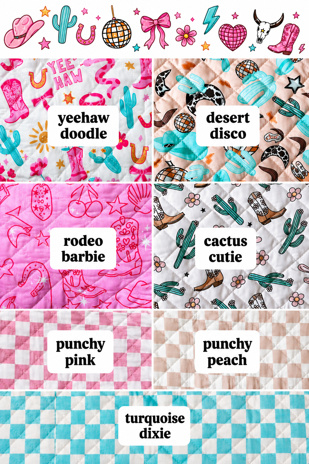 Fabric Western Makeup Bag Organizer | Cowgirl Cosmetic Bag 