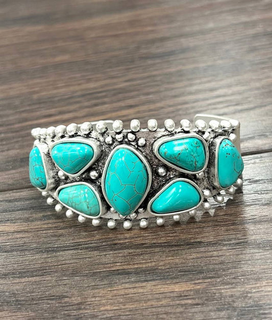 Chloe Turquoise Cuff Bracelet