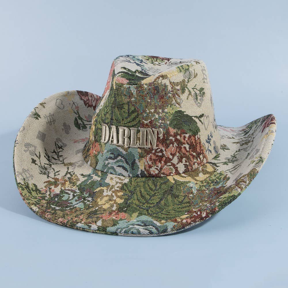 Darlin Floral Cowboy Hat