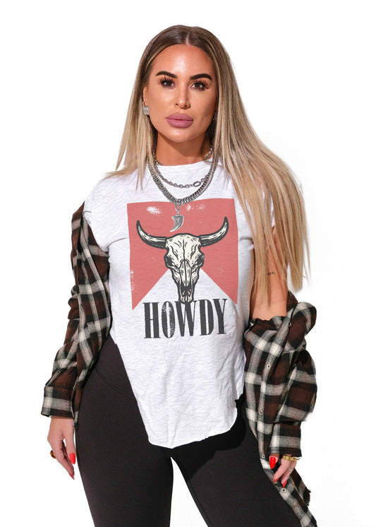 MESS WITH THE BULL SIDE SLIT TEE