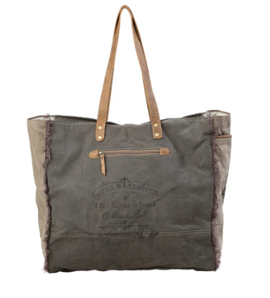 Floral Green Cow print Weekender